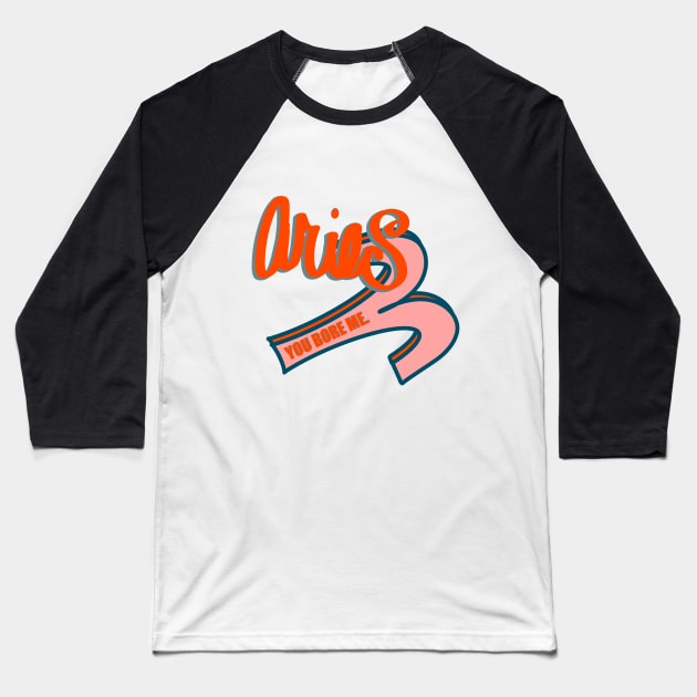 Aries Baseball T-Shirt by Illusteetions